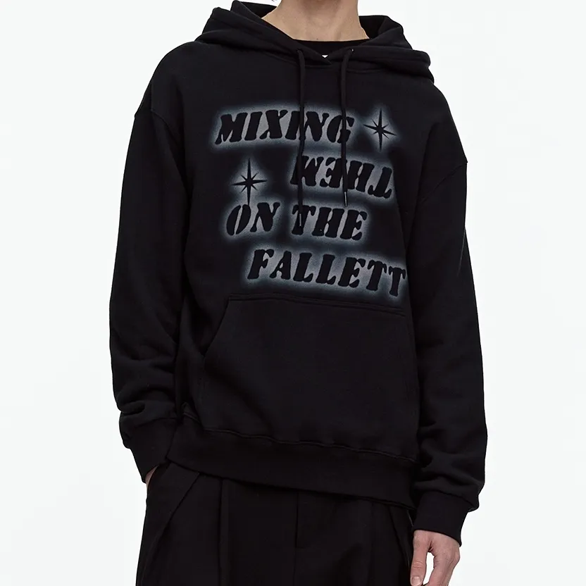 Fallett  |Unisex Street Style Long Sleeves Cotton Oversized Logo