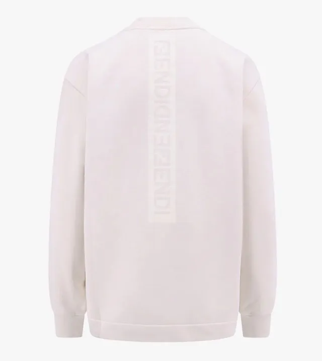 FENDI  |Crew Neck Street Style Long Sleeves Cotton Logo