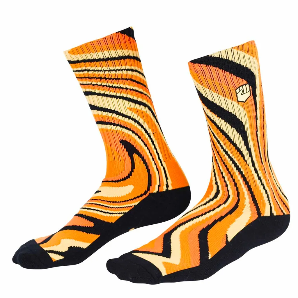 Fist - 70s Swirl Crew Socks