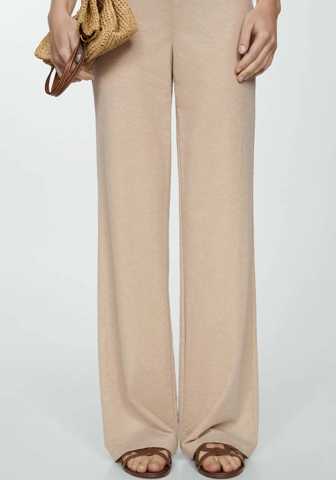 Flowy straight-fit trousers