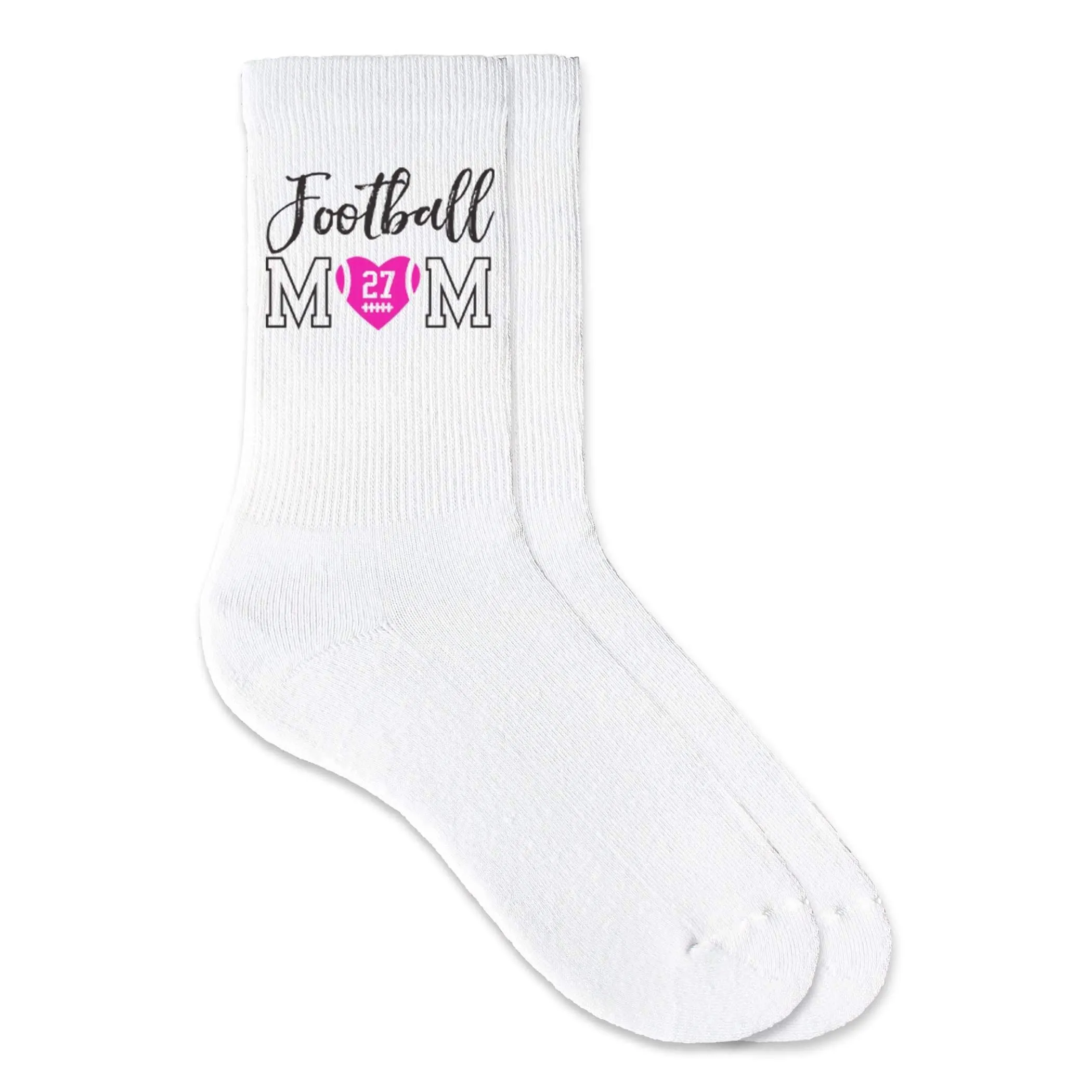 Football Mom- Personalized Football Fan Socks