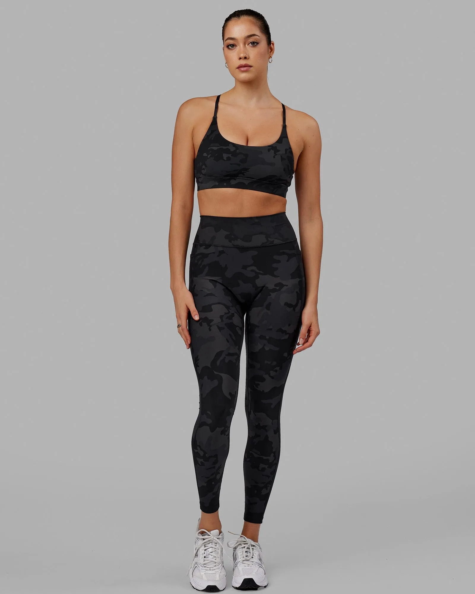 Fusion Full Length Leggings - Black Camo