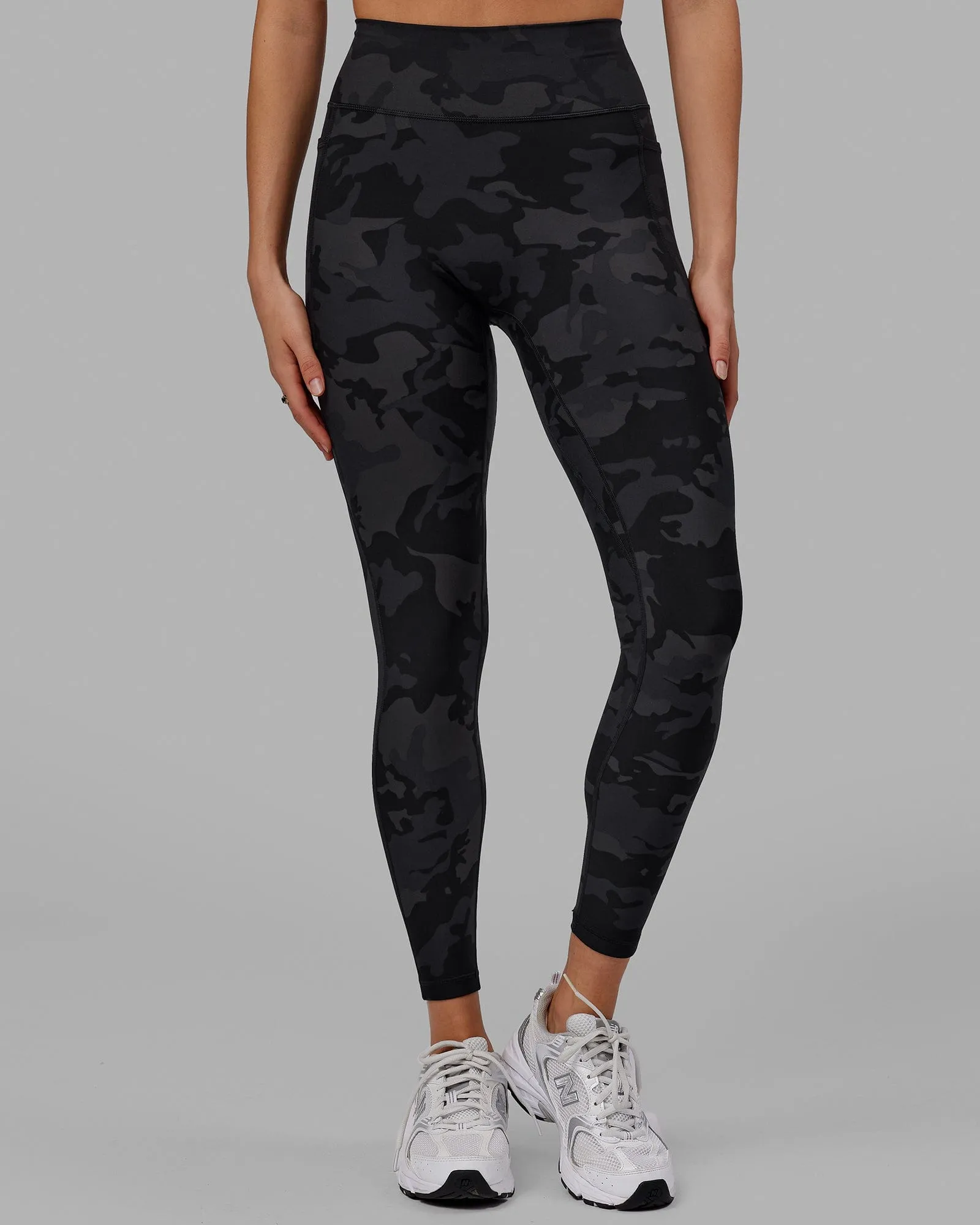 Fusion Full Length Leggings - Black Camo