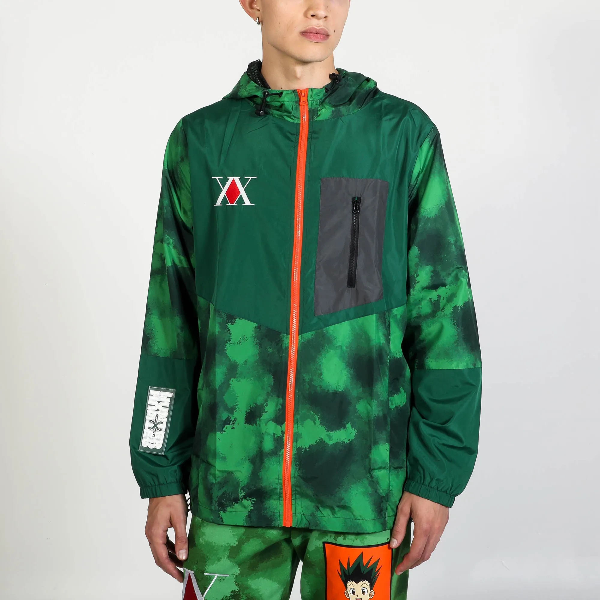 Gon Green Spray Paint Camo Anorak