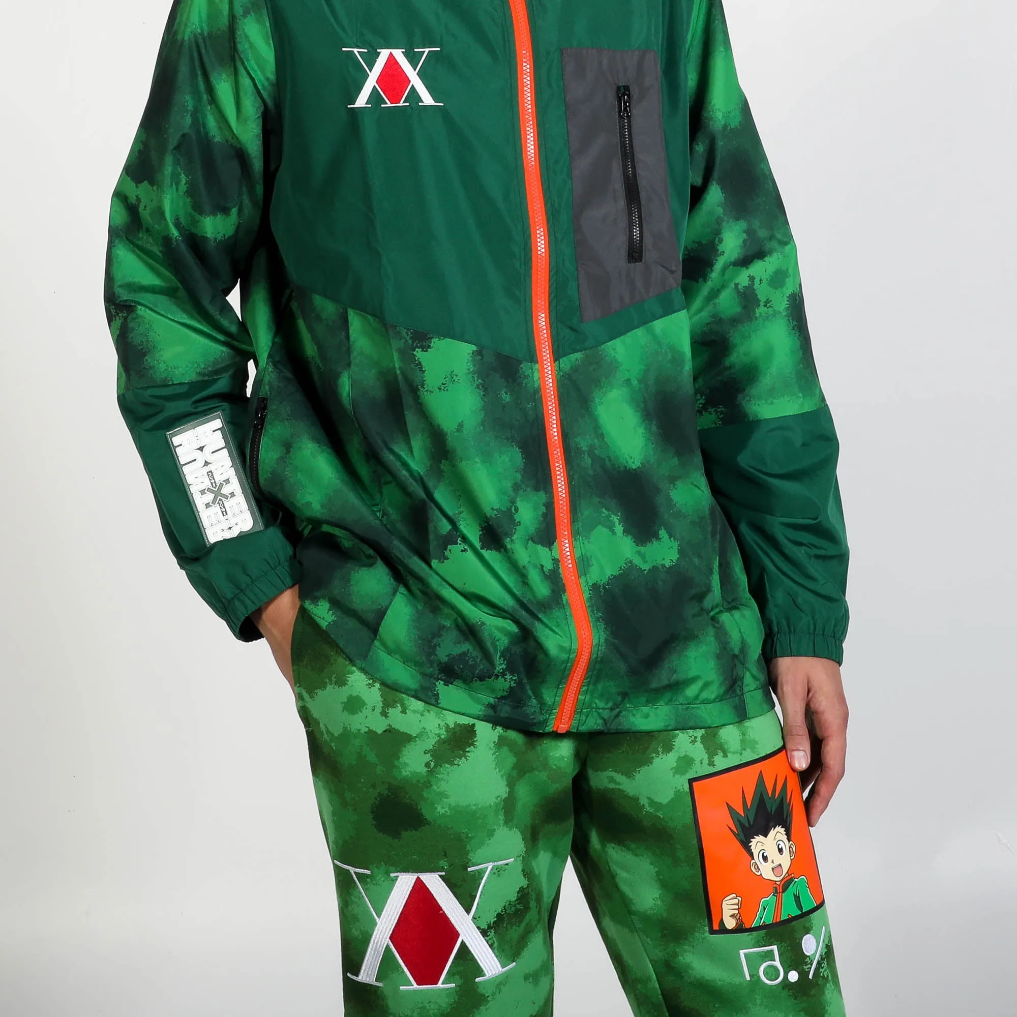 Gon Green Spray Paint Camo Anorak