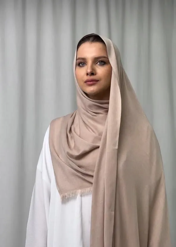 Haleema Solid Plain Cotton Wrap Islamic Shawls Scarf