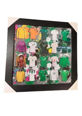 Ireland Football Frame 47cm X 47cm