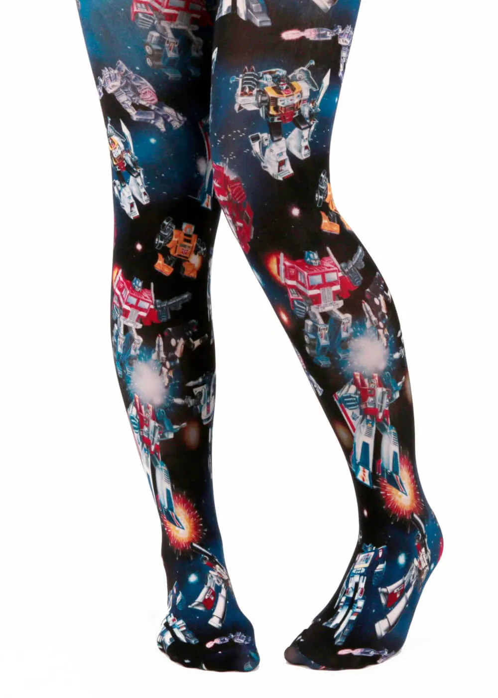 Irregular Choice x Transformers Intergalatic Transformer Leggings Navy Black