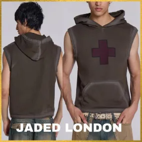 JADED LONDON  |Sleeveless Street Style Vests & Gillets