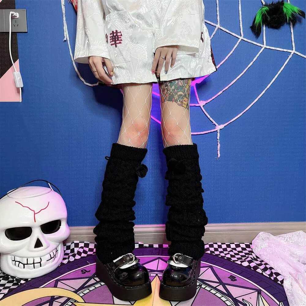 Japanese Harajuku Y2K Spice Girls wool knitted high tube JK knee socks BY9050