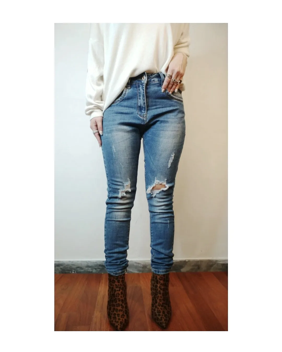 Jeans boyfriend: XS!