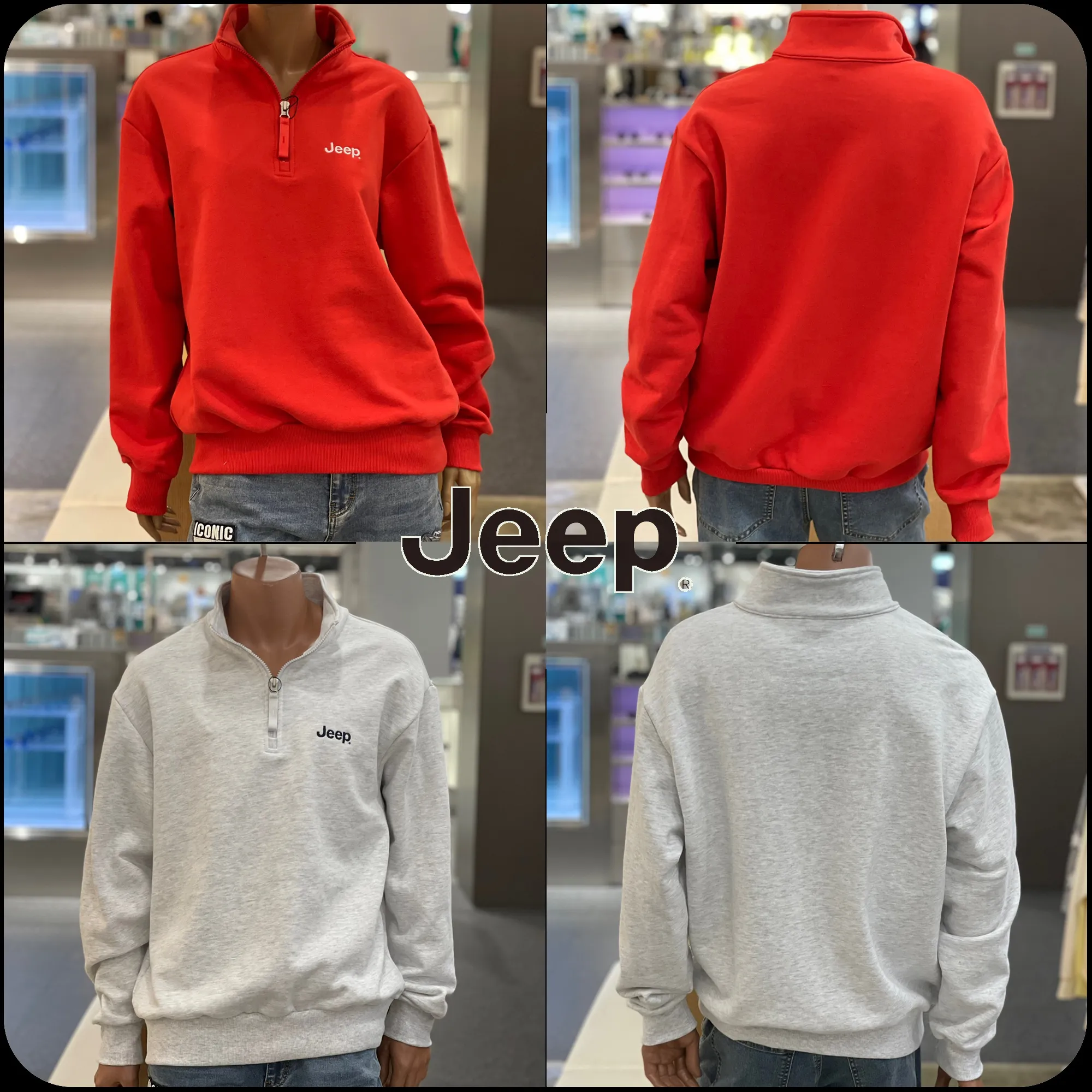 JEEP  |[JEEP]★24SS★Loose fit half neck anorak sweatshirt