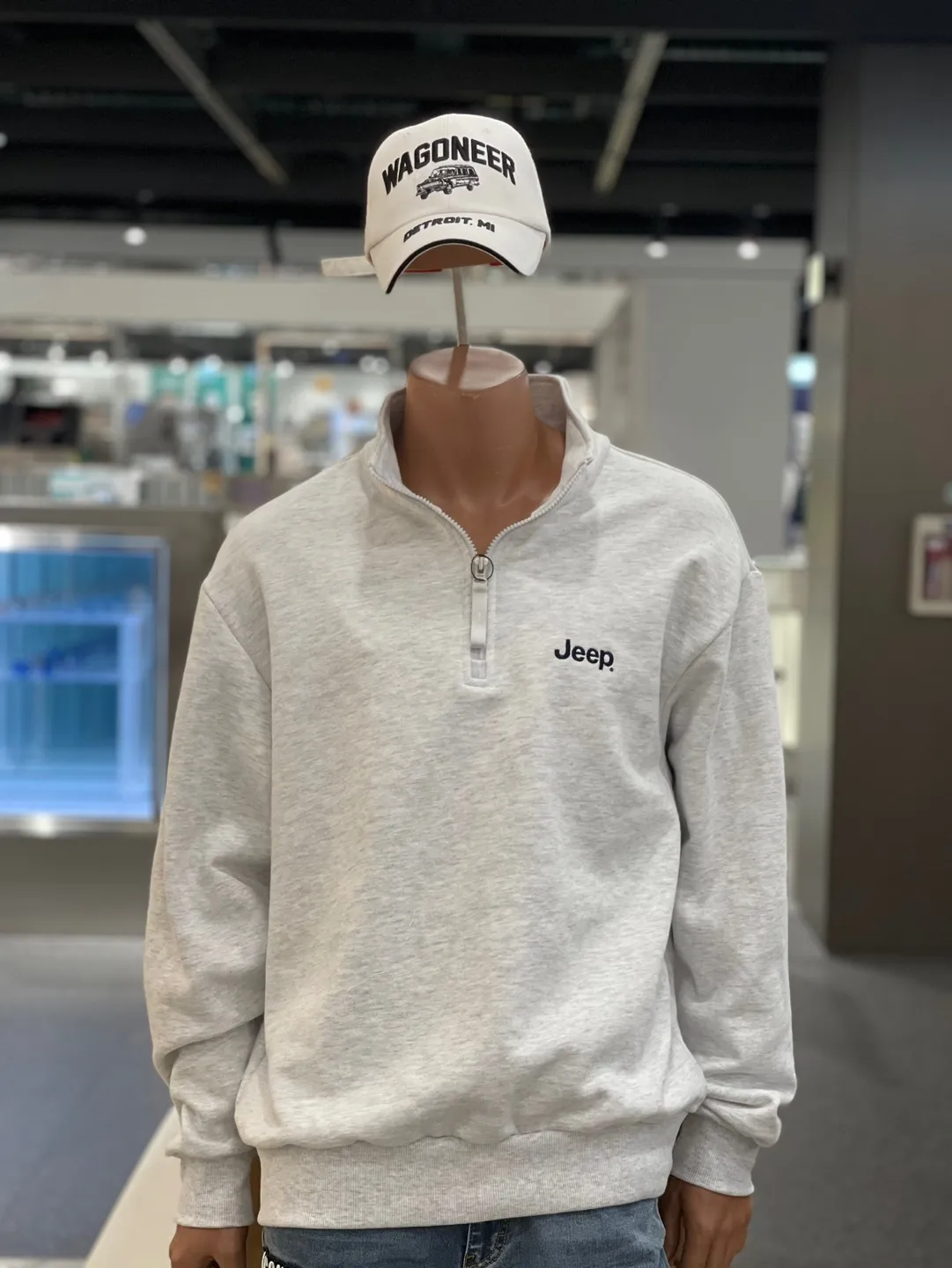 JEEP  |[JEEP]★24SS★Loose fit half neck anorak sweatshirt