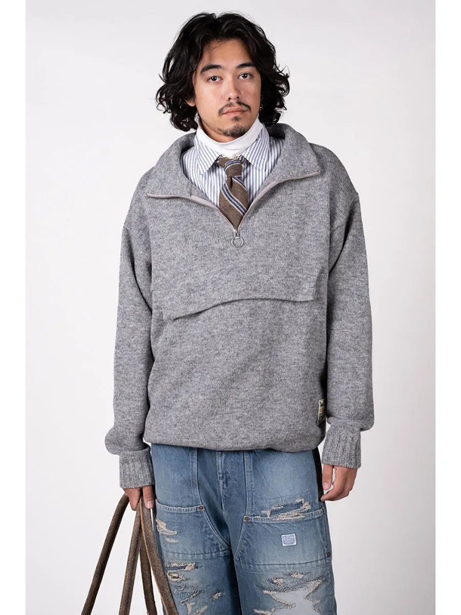 Kapital 5G Shetland Wool Half-Zip Anorak