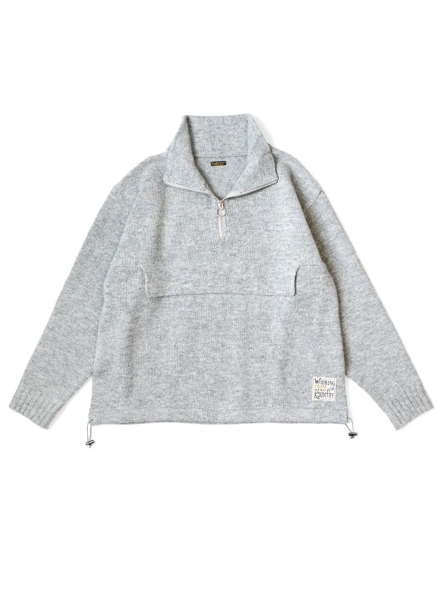 Kapital 5G Shetland Wool Half-Zip Anorak