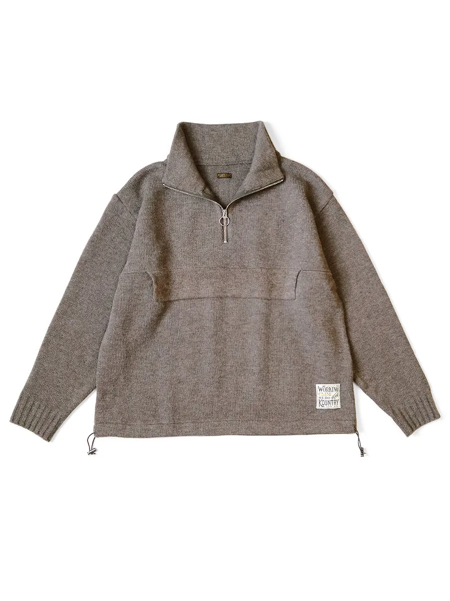 Kapital 5G Shetland Wool Half-Zip Anorak