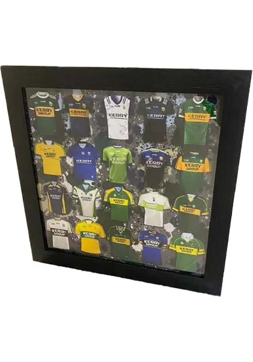 Kerry GAA Framed Picture 40cm x 40cm - White