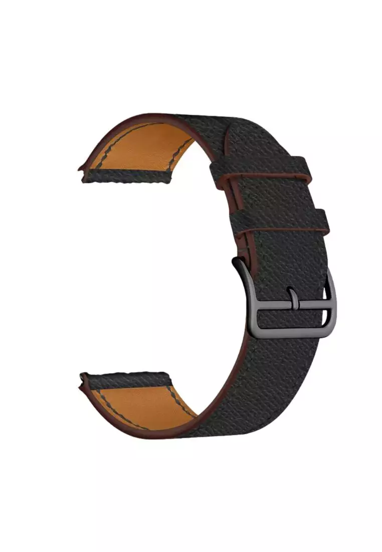 Kings Collection Black Leather Apple Watch Band 38MM / 40MM (KCWATCH1079)