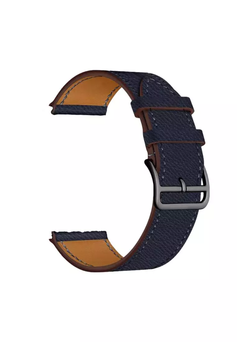 Kings Collection Deep Blue Leather Apple Watch Band 38MM / 40MM (KCWATCH1078)