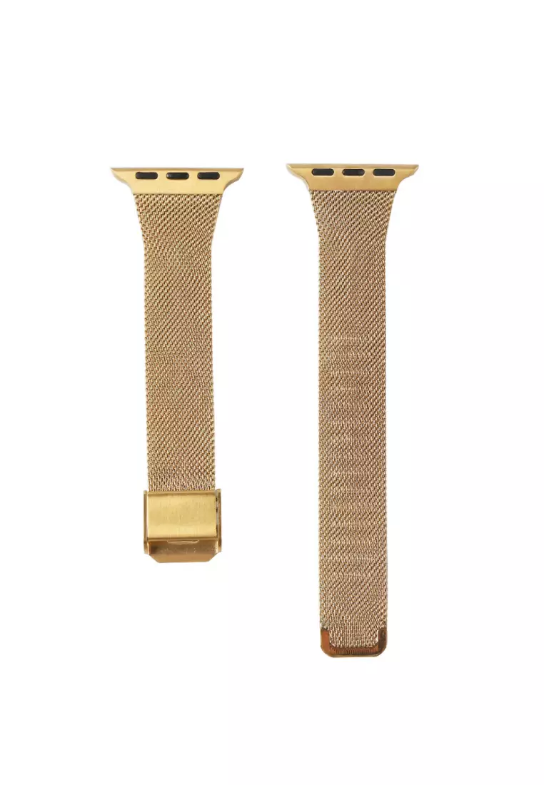 Kings Collection Gold Stainless Steel Apple Watch Band 38MM (KCWATCH1012)