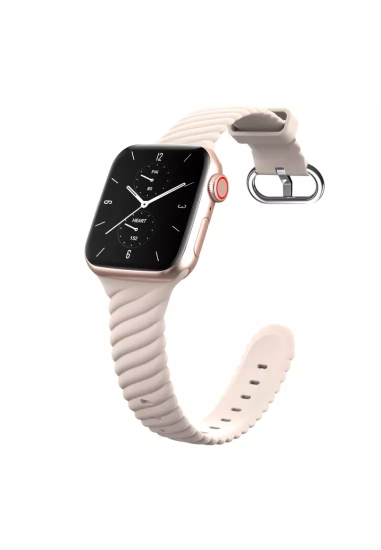 Kings Collection Pink Sand Silicone Woven Texture Apple Watch Band 42MM / 44MM (for small wrist) (KCWATCH1093)