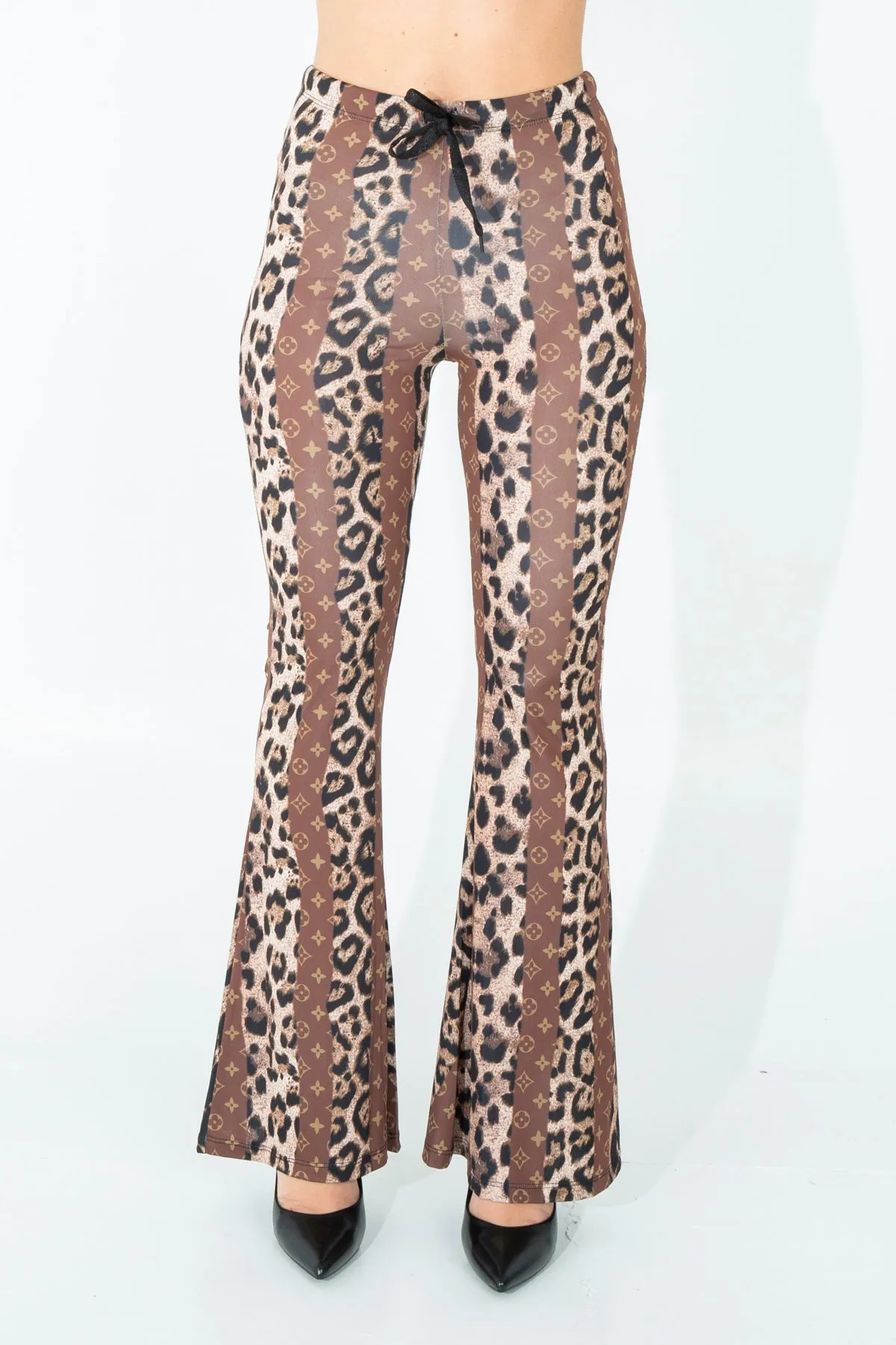 Leggings animalier a zampa