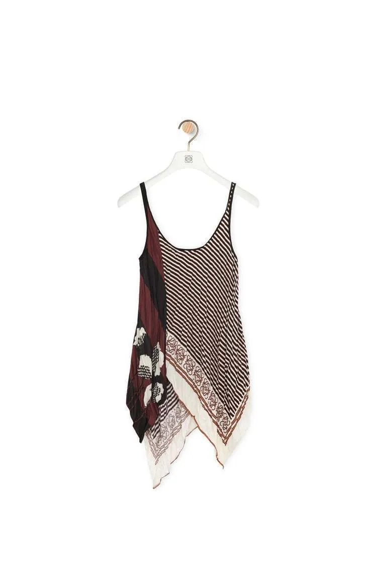 LOEWE  |Tank top in crinkled habotai