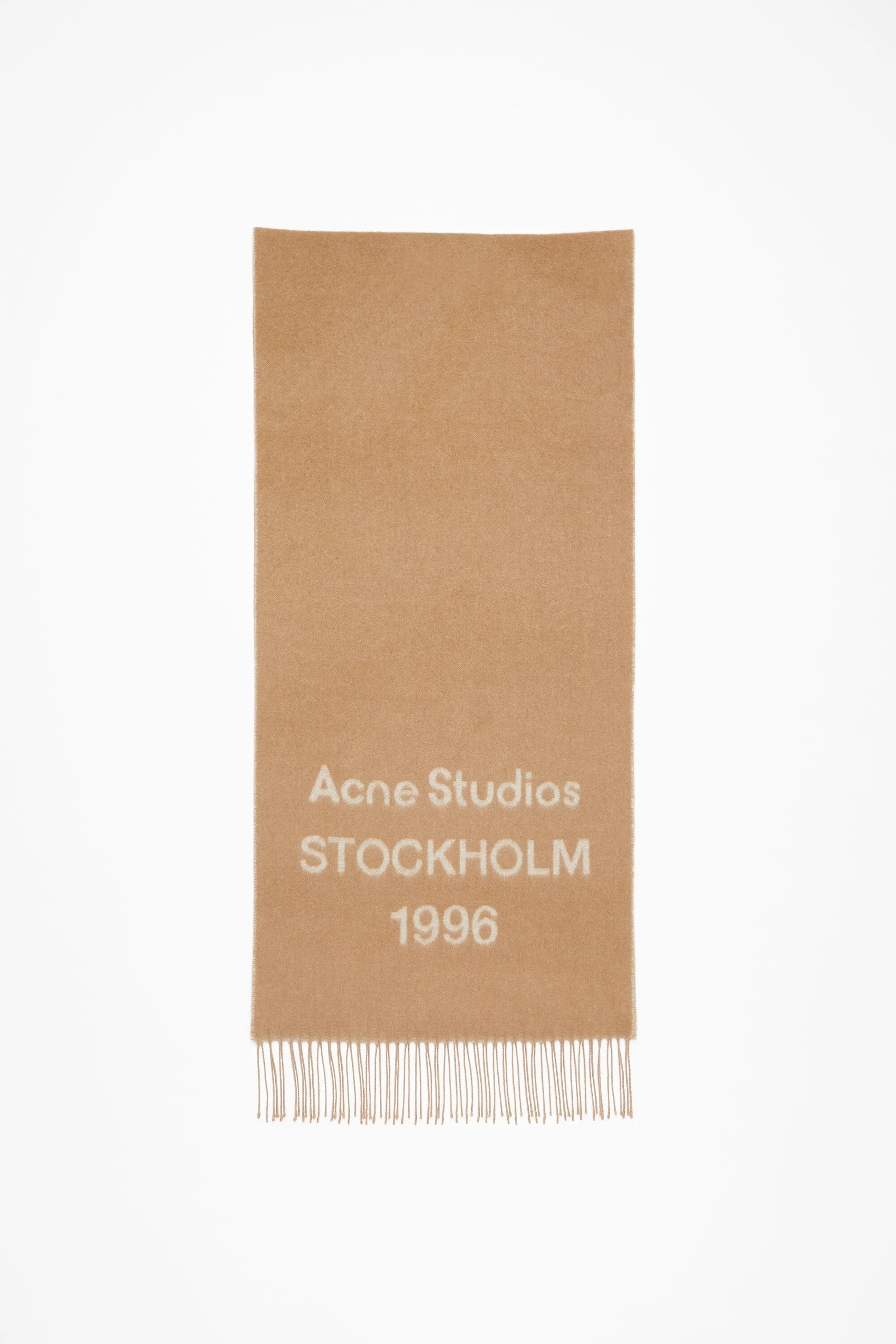 Logo jacquard scarf