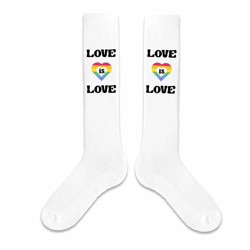 Love is Love Cotton Knee High Socks