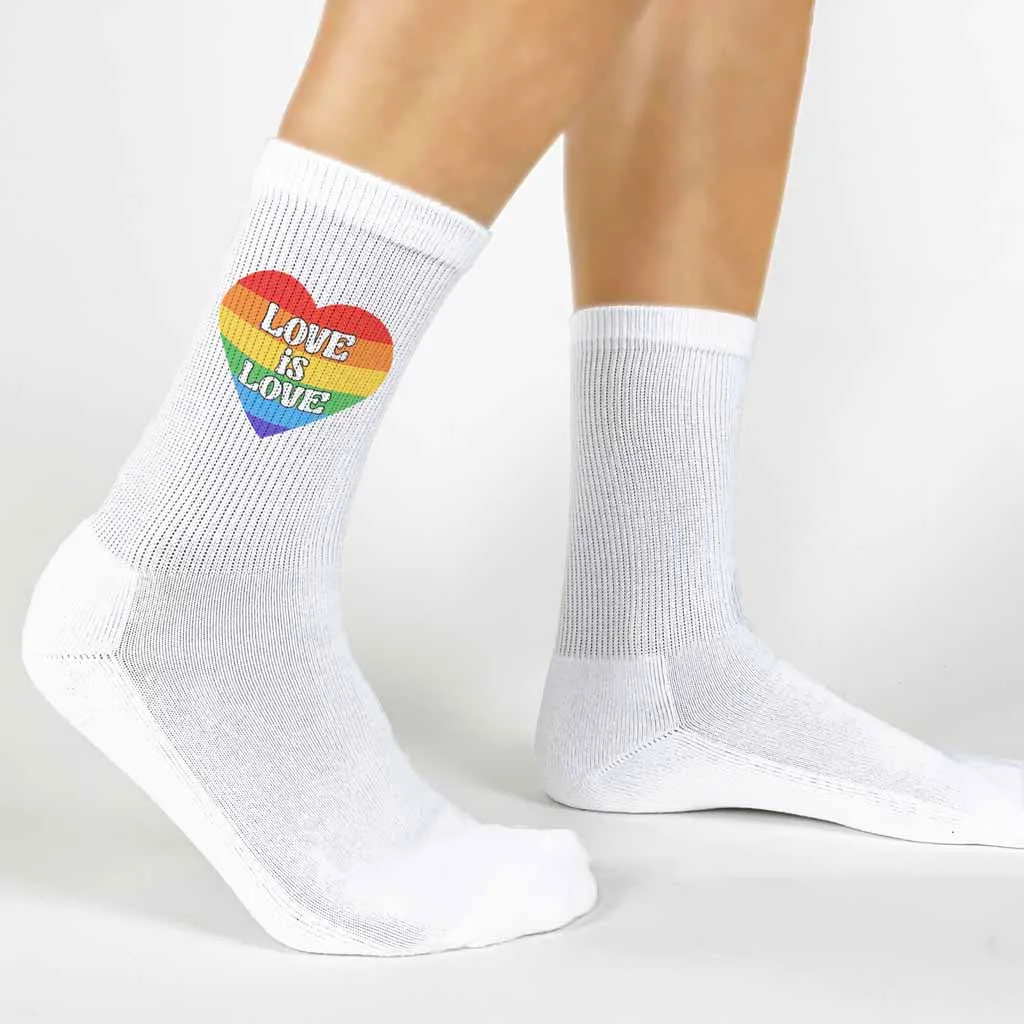 Love is Love Pride Crew Socks