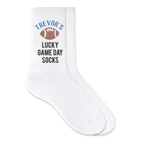 Lucky Game Day Socks - Personalized Football Fan Socks