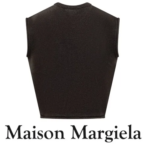 Maison Margiela  |Plain Logo Designers Vests & Gillets