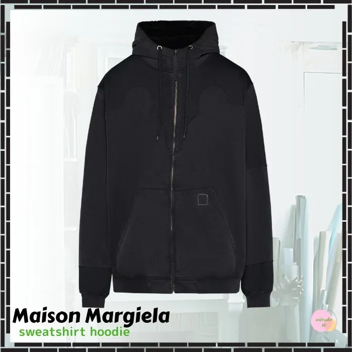 Maison Margiela  |Street Style Long Sleeves Plain Cotton Oversized Bold Logo