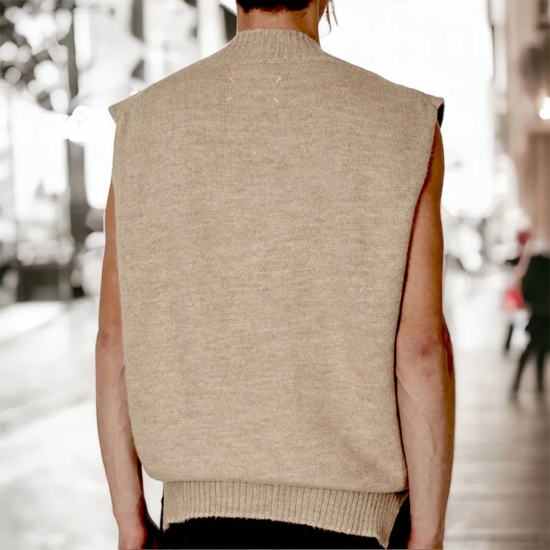 Maison Margiela  |Wool Plain Designers Vests & Gillets