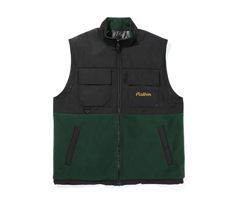 Malbon Golf  |Street Style Plain Logo Vests & Gillets