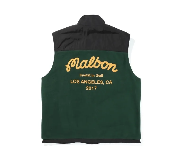 Malbon Golf  |Street Style Plain Logo Vests & Gillets