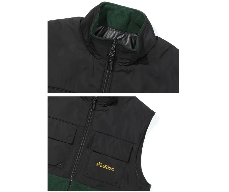 Malbon Golf  |Street Style Plain Logo Vests & Gillets