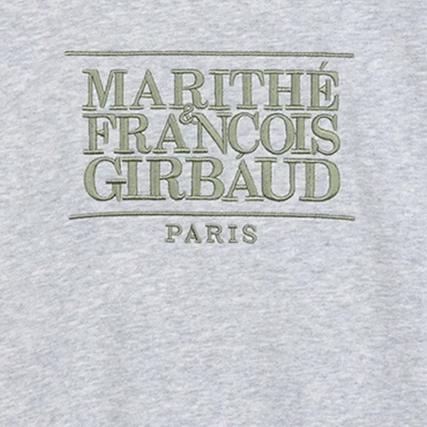 Marithe + Francois Girbaud  |[MARITHE]★W CLASSIC LOGO CROP SWEATSHIRT