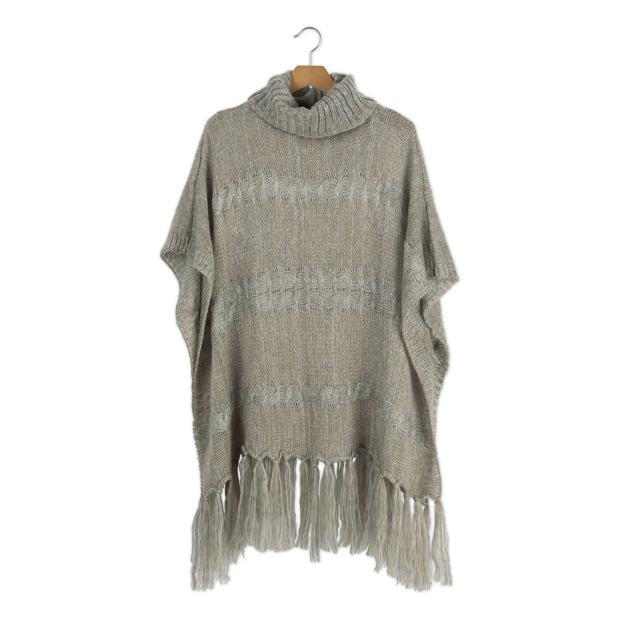 Meegan Poncho - Khaki