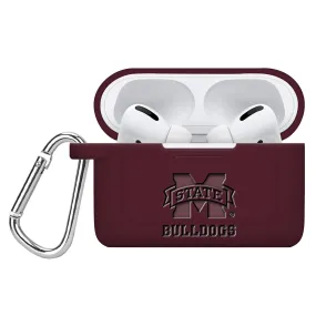 Mississippi State Bulldogs Debossed Silicone Airpods Pro Case Cover