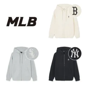 MLB Korea  |Unisex Street Style Long Sleeves Logo Hoodies & Sweatshirts