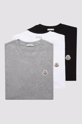 MONCLER  |Logo Patch T-Shirt (Pack of Three)