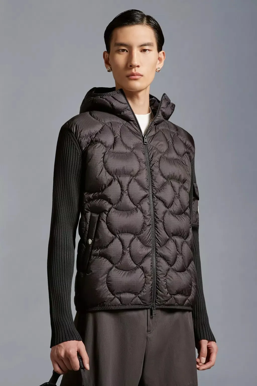 MONCLER  |Padded Hooded Cardigan