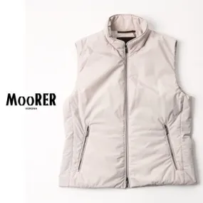 MOORER  |Nylon Plain Logo Vests & Gillets