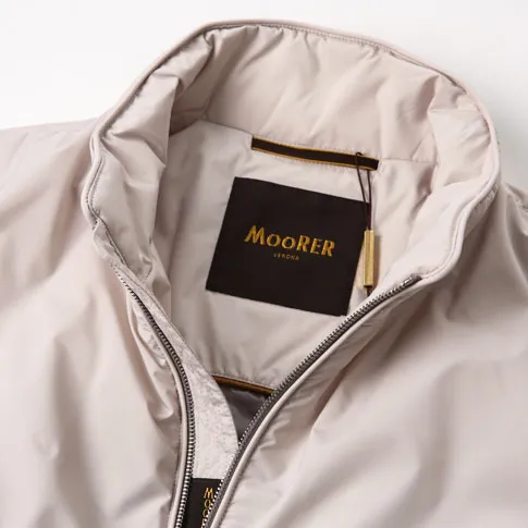 MOORER  |Nylon Plain Logo Vests & Gillets