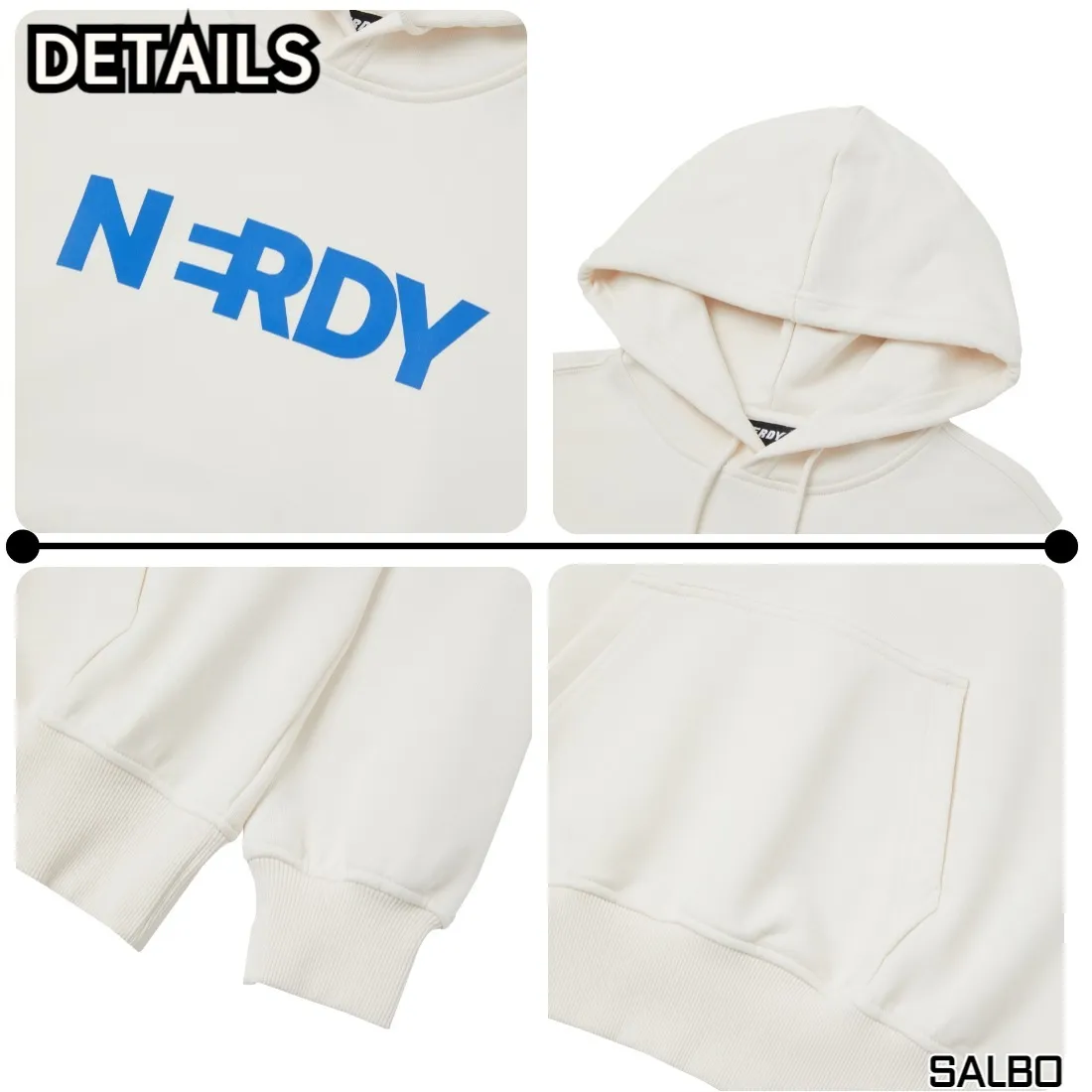 NERDY  |Unisex Street Style Long Sleeves Plain Oversized Logo