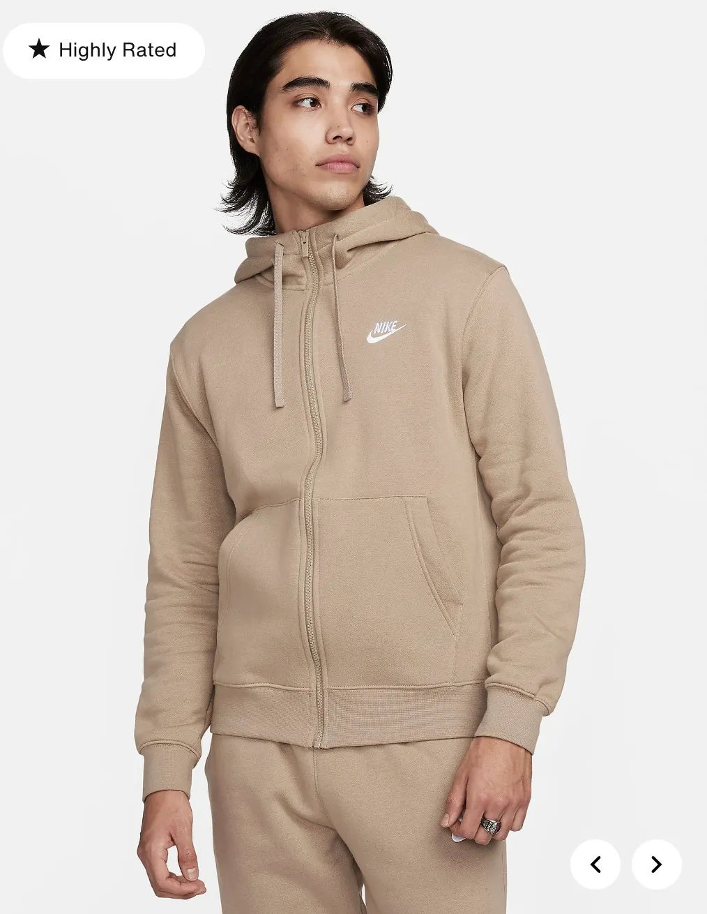 Nike  |Unisex Sweat Street Style Long Sleeves Plain Logo Icy Color