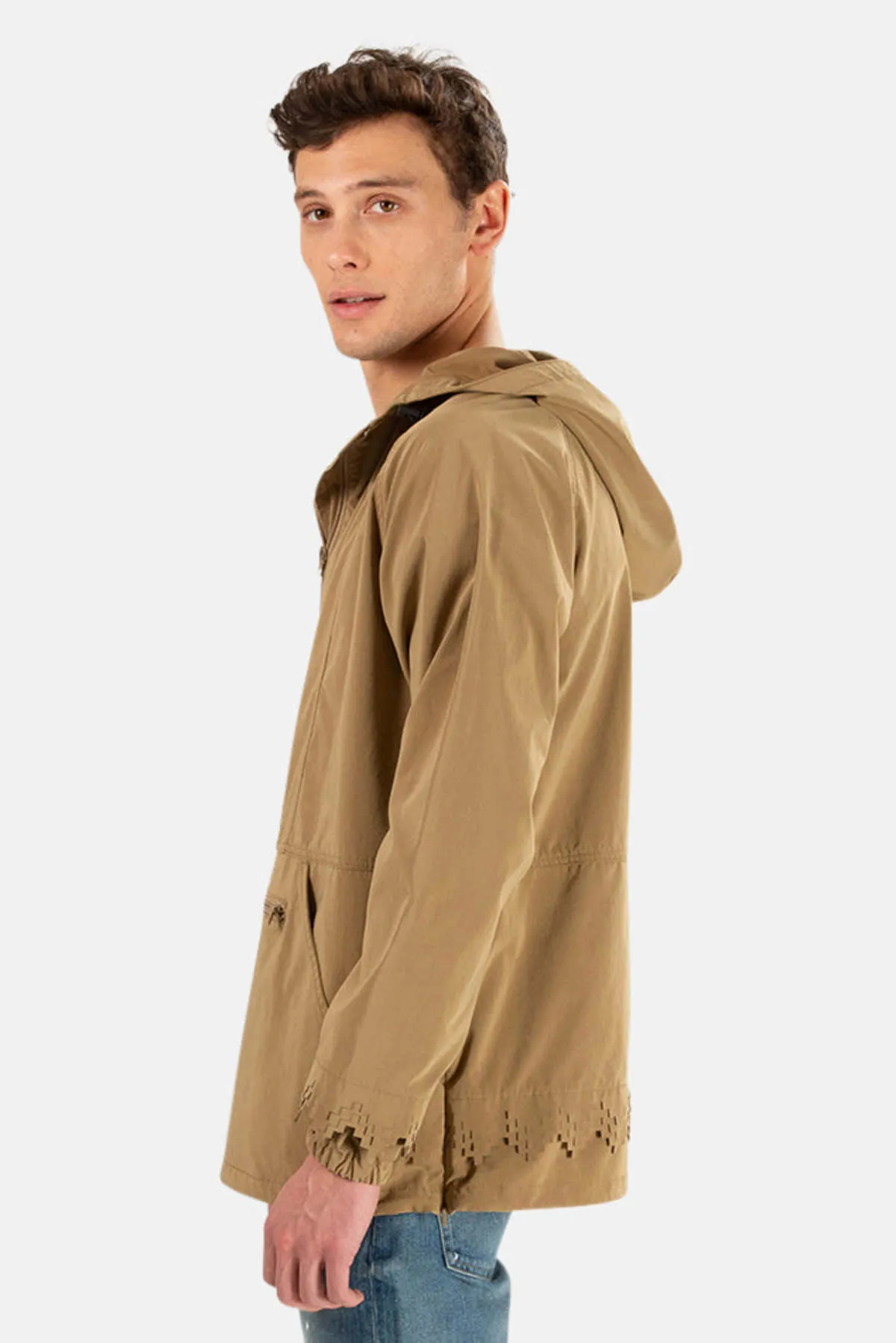 Nylon Anorak Jacket - Khaki