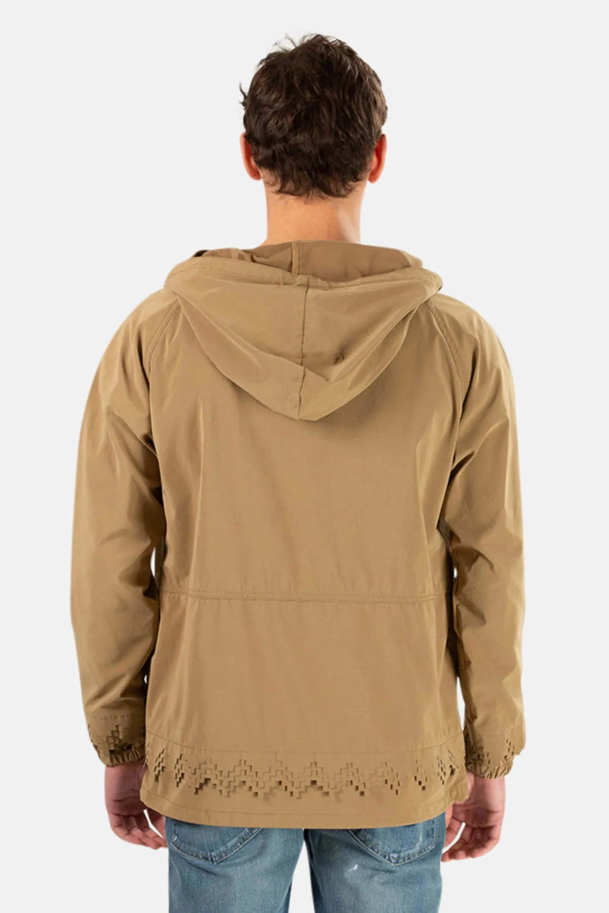 Nylon Anorak Jacket - Khaki