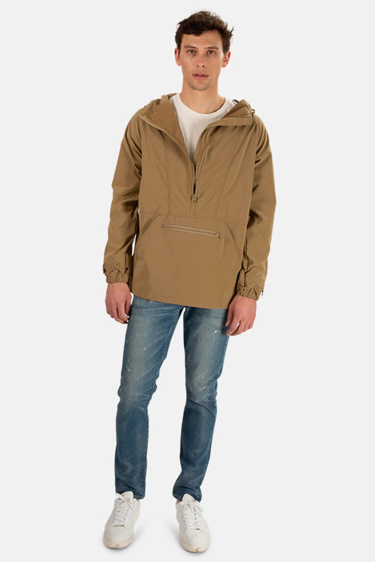 Nylon Anorak Jacket - Khaki